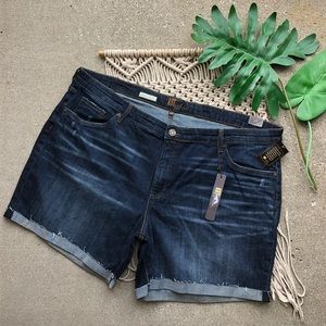 NWT Kut from the Kloth Plus Size Boyfriend Jean Shorts Size 24W